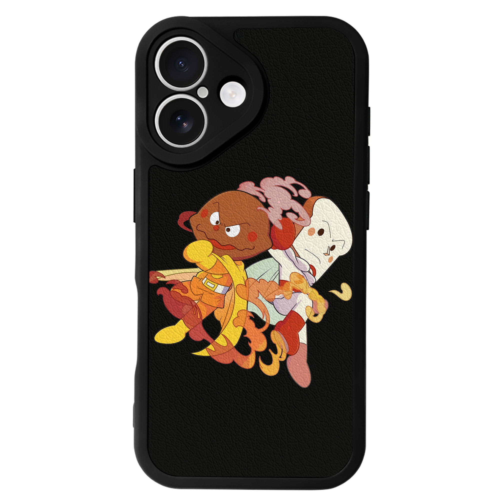 （画像用） アンパンマン Anpanman 【iPhone 16シリーズ対応】シリコンスマホケース（レザー調） 材質：シリコン